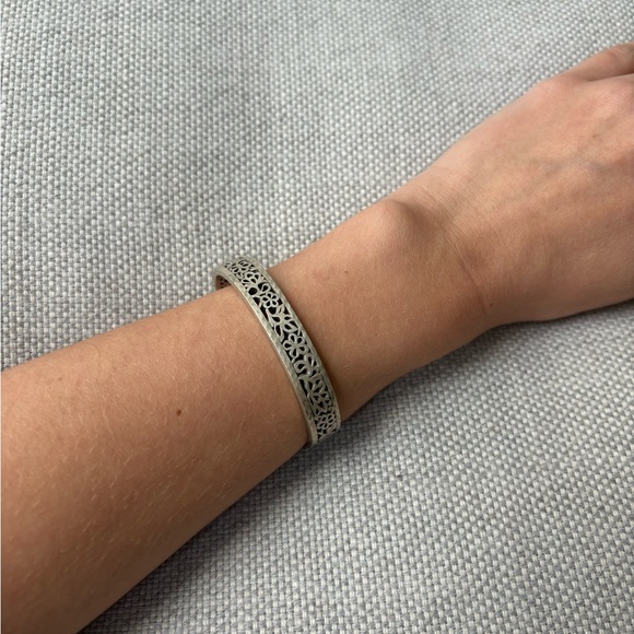 925 silver filigree cuff bracelet - Picture 5 of 5